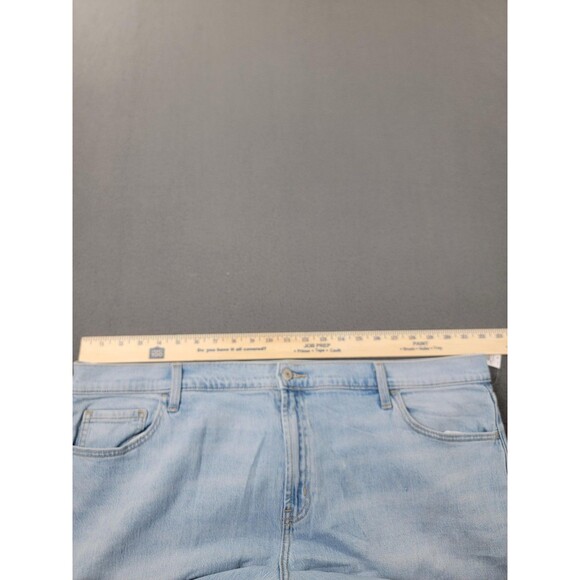 Old Navy Jeans Womens 20 Short Light Wash Mid-Rise Wow Boyfriend Stretch Cuffed - Picture 5 of 13